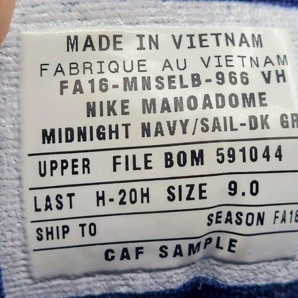 UNRELEASED ACG BOOT Nike Manoadome Mens Sz 9 Navy Sail Grey 844358 1 of1  DS !! - Picture 8 of 11